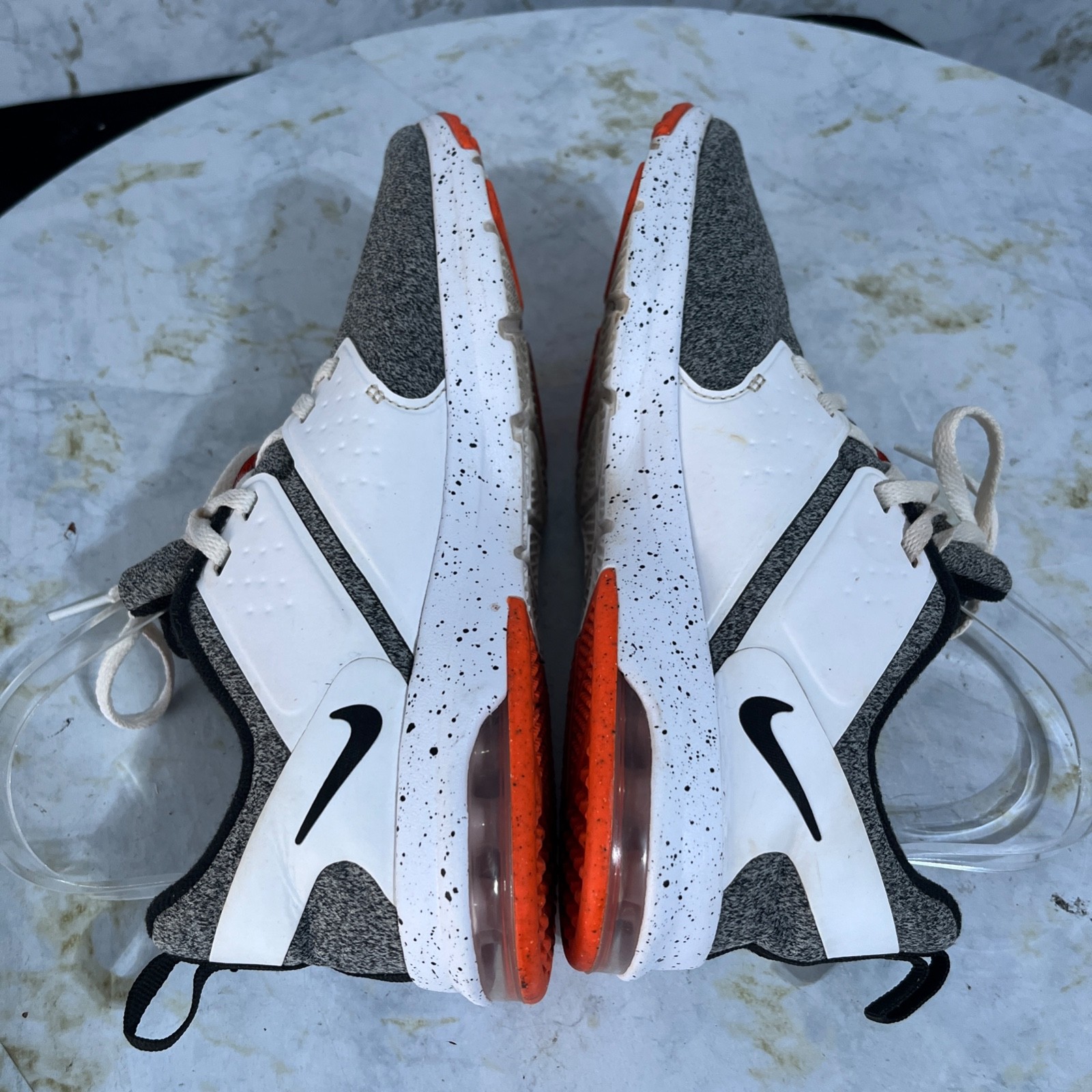 Nike Air Max Bella TR Womens Size 6.5 Running Shoes White Gray Athletic Sneakers