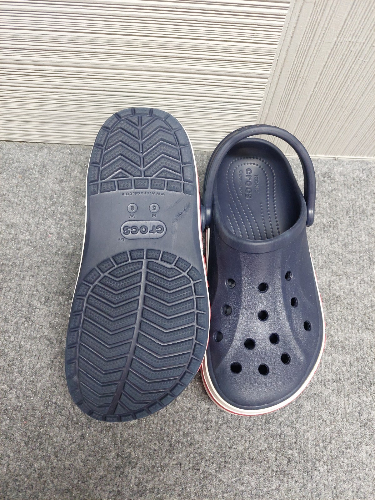 Crocs Bayaband Clogs Women Sandals 8 Blue Closed Toe Slip On Comfortable Outdoor