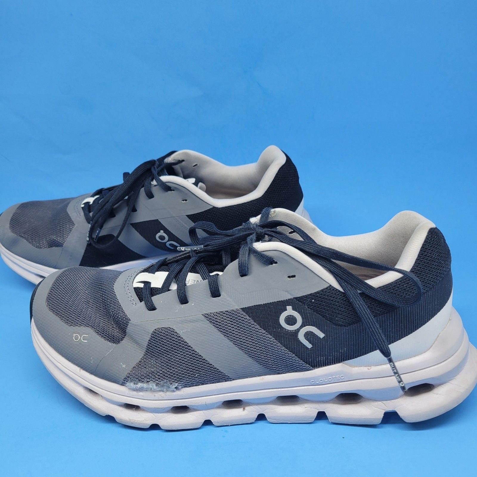 ON Cloudrunner Womens Eclipse Black Running Sneakers Size US 10 EUR 42 READ DESC