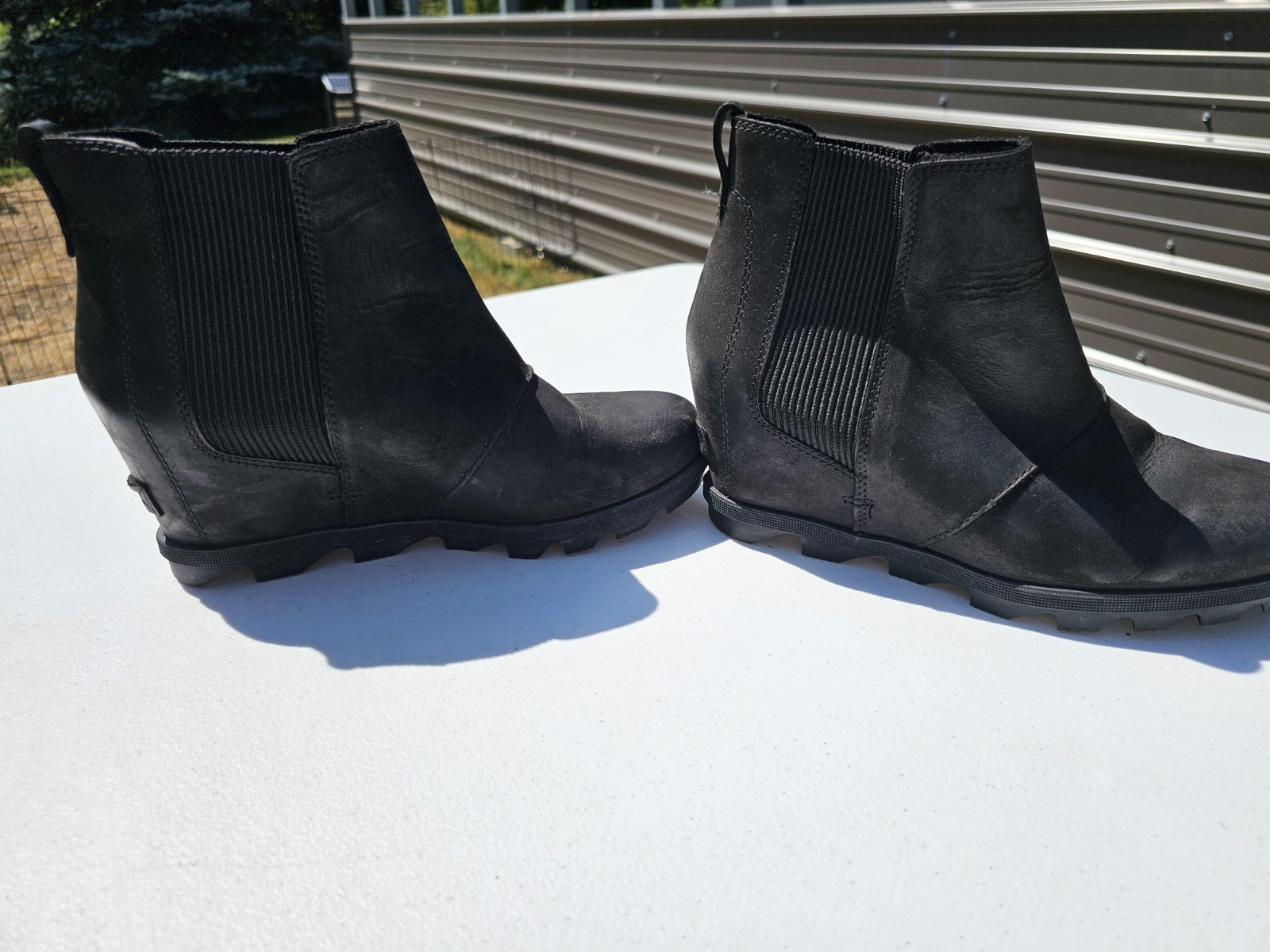Sorel Joan Rhapsody Chelsea Wedge Boots Black Women’s 10