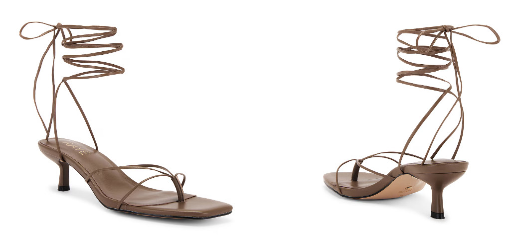 REVOLVE Ray jaden heel sandal light taupe size 9.5 NIB $168msrp