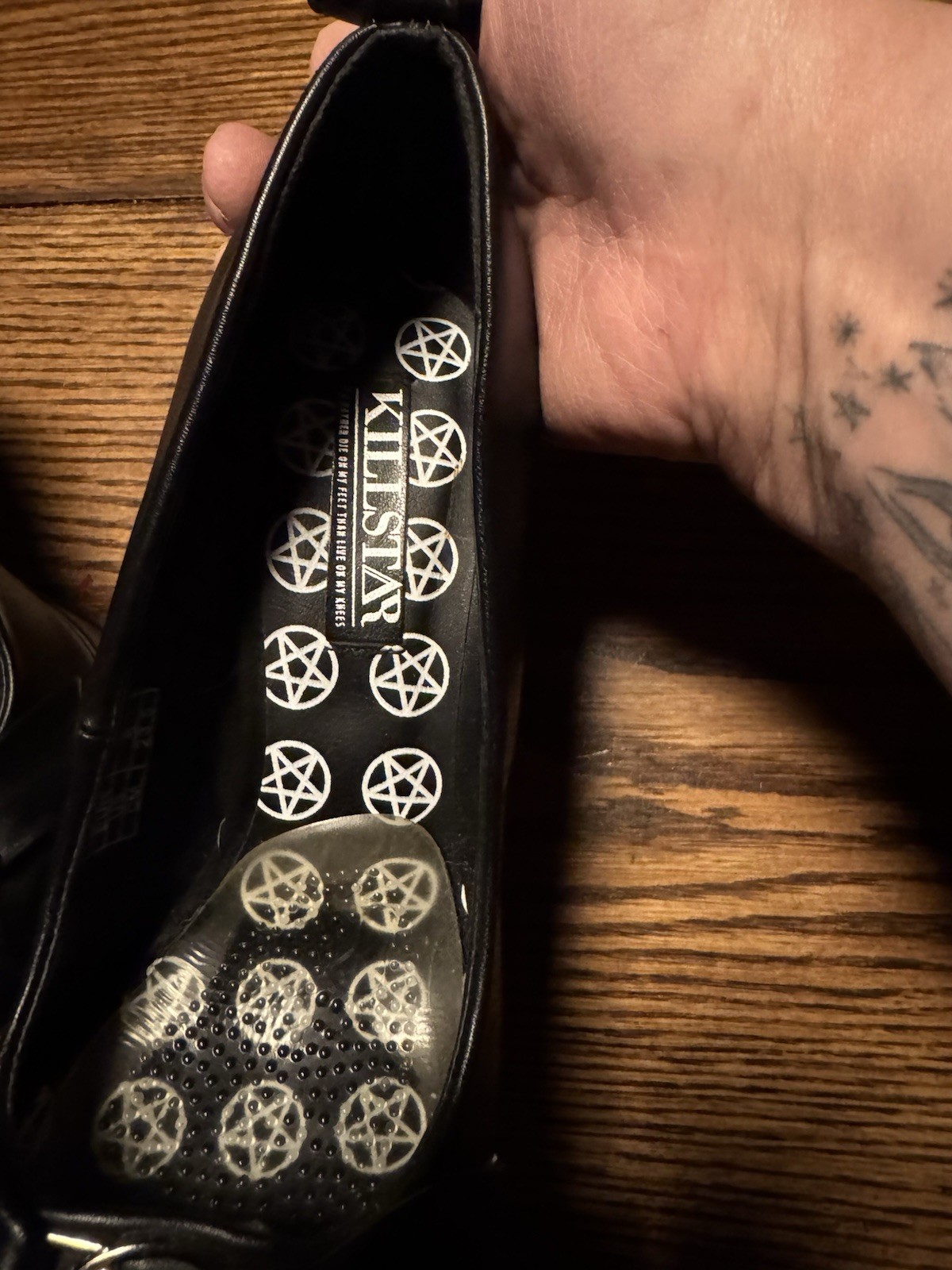 Killstar Black High Heels Size 6