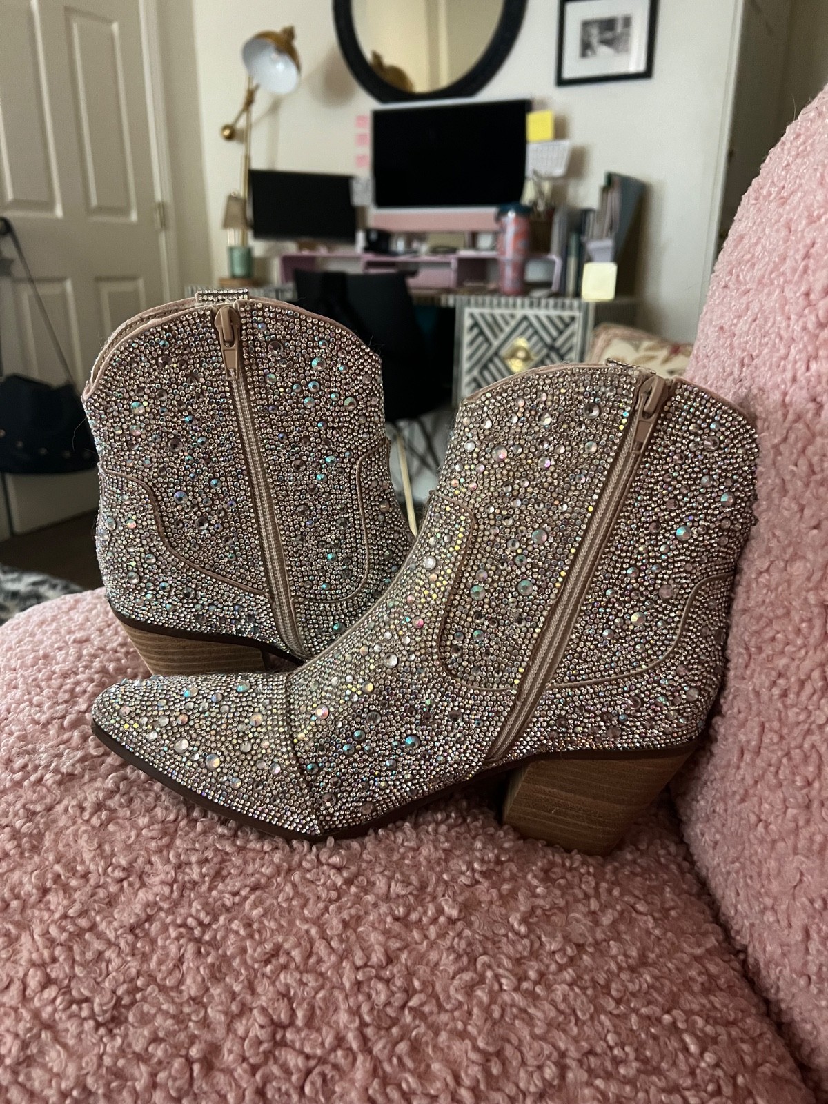 Sincerely Jules Band of Gypsies Bravo Rhinestone Cowboy Boots Sz 8