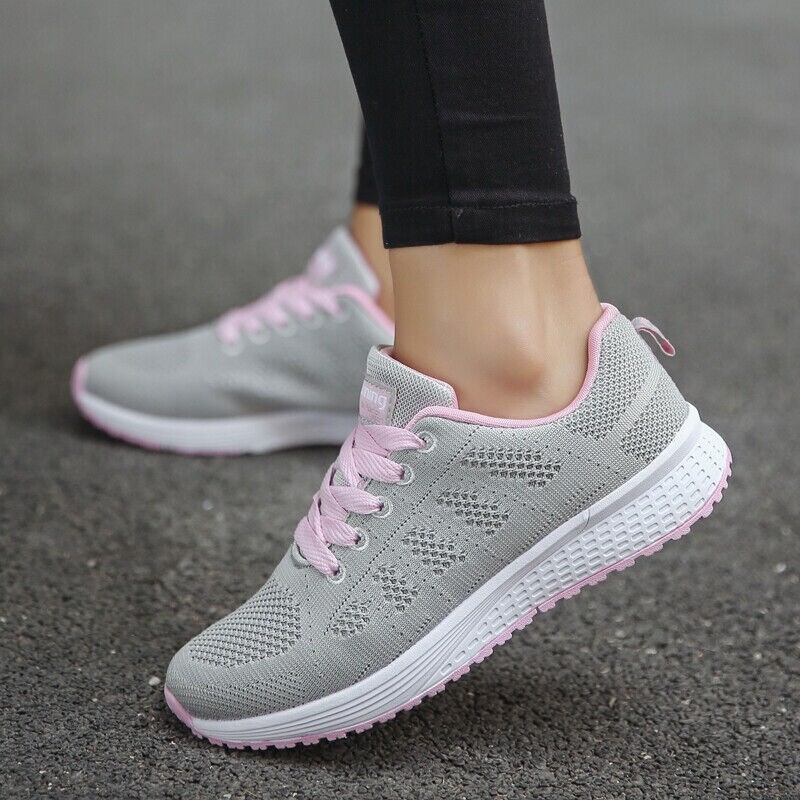 Orthopedic Walking Round Shoes for Women Mesh Breathable Trainers Outdoor Sport