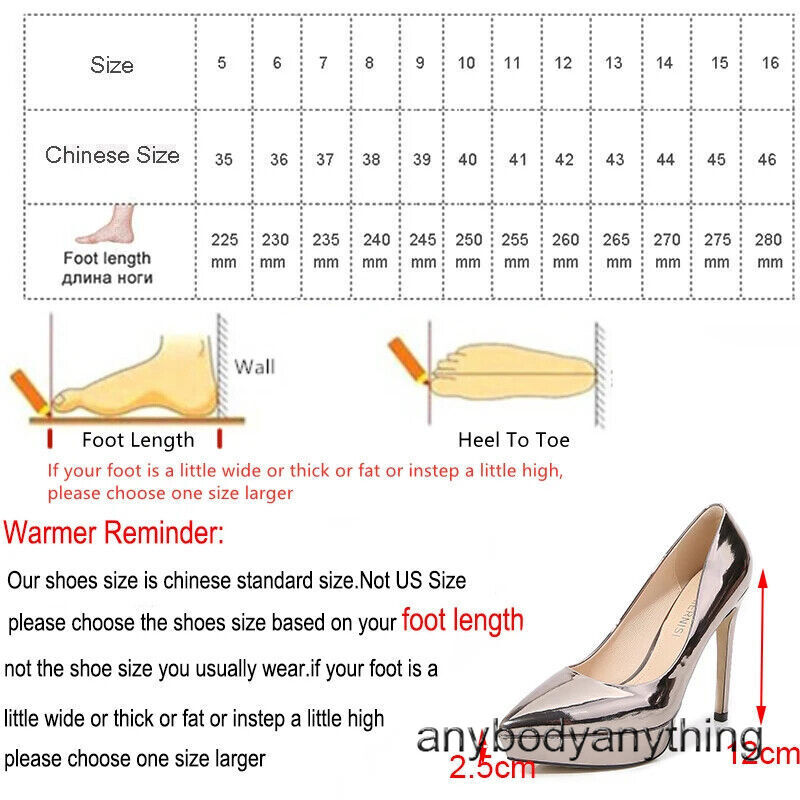 Women High Heels Pumps Pointed Shallow Mouth Sexy Pump Stiletto Large Size 35-46