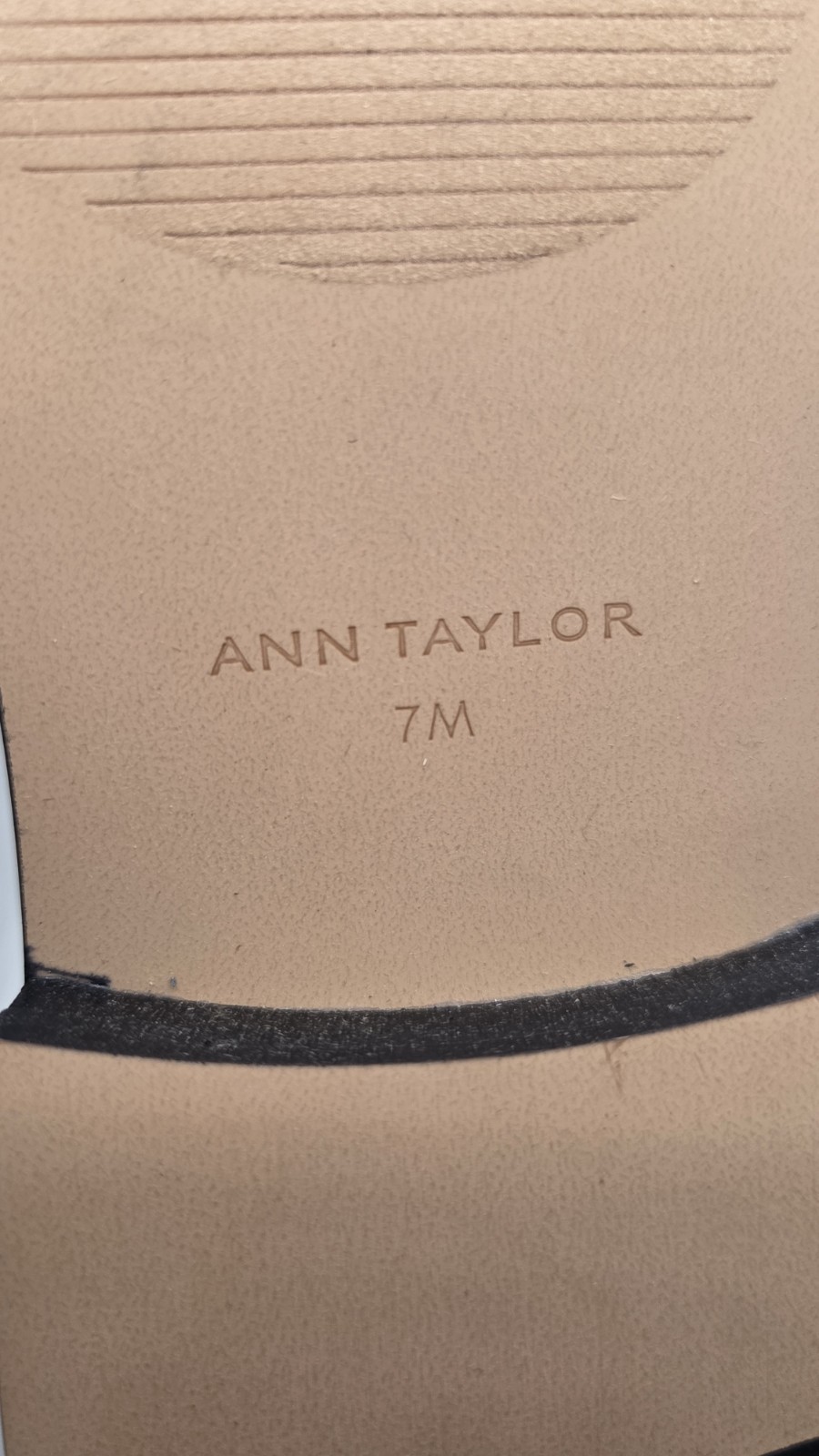 ANN TAYLOR Preppy/ Retro Loafer Flats Size 7 Black And White Slip Ons