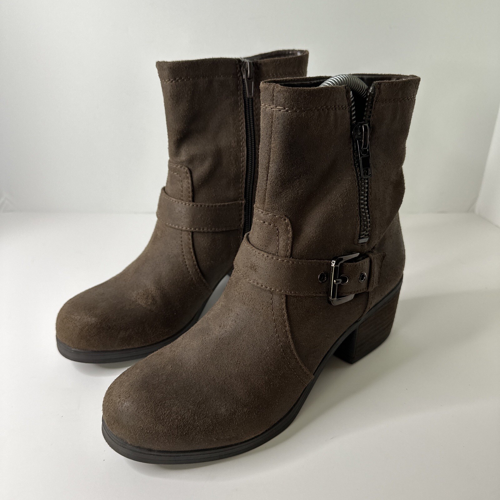 Carlos By Carlos Santana Rolla Bootie Womans Size 8.5 Zip Up/ Buckle Casual Wear