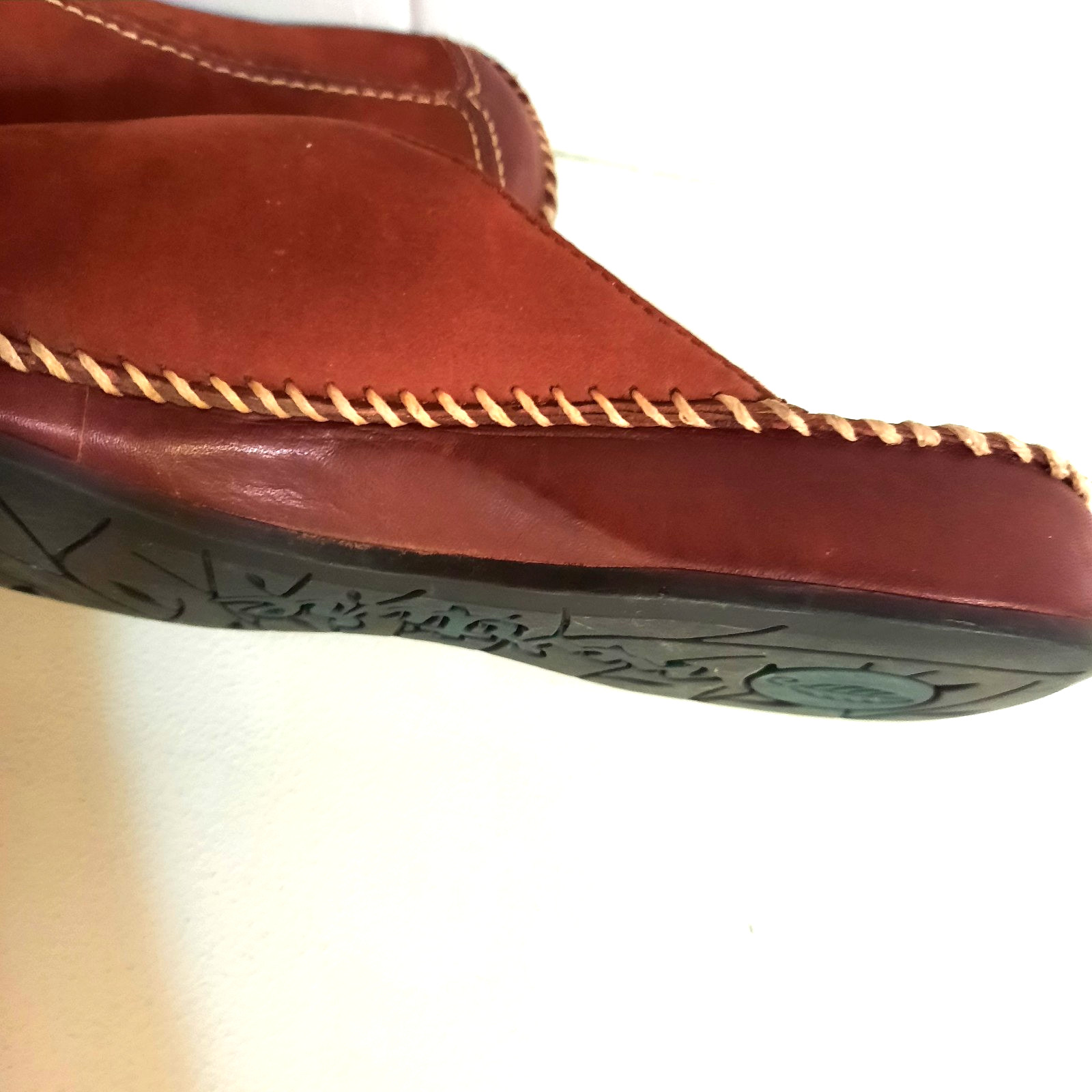 Women’s Nurture by Lamaze Size 8M Burgundy Suede Slip On Mule-«Sophie» Brazil-