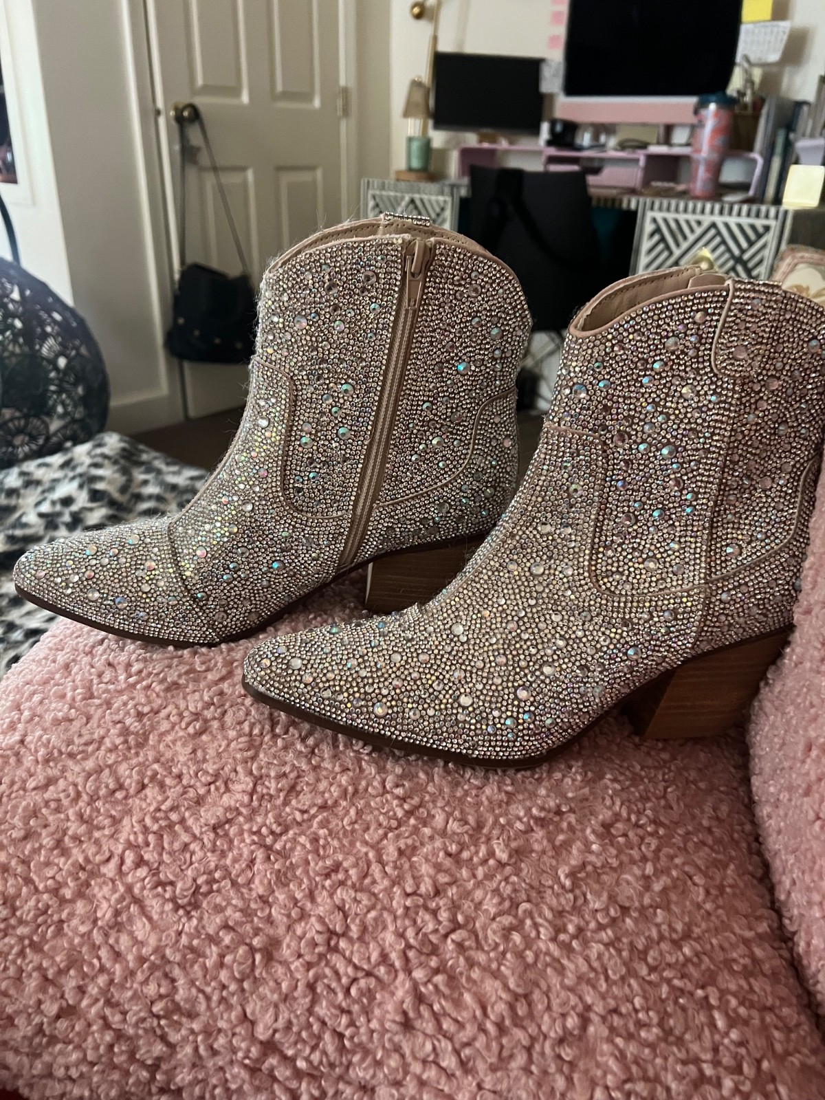 Sincerely Jules Band of Gypsies Bravo Rhinestone Cowboy Boots Sz 8