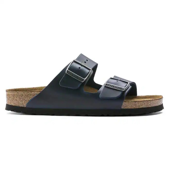 Birkenstock Arizona Blue Oiled Leather Soft Footbed Sandals Size EU 37-45 Unisex