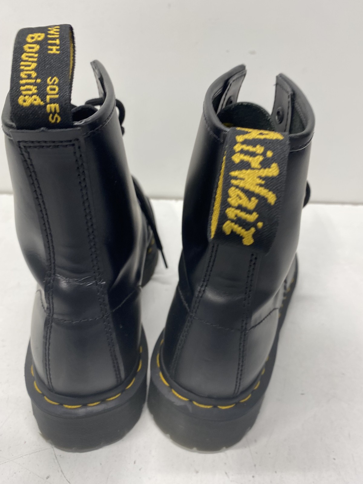 Dr. Martens 1460 Bex Squared Black Smooth Leather 8-Eye Boots Women’s 8 Men’s 7
