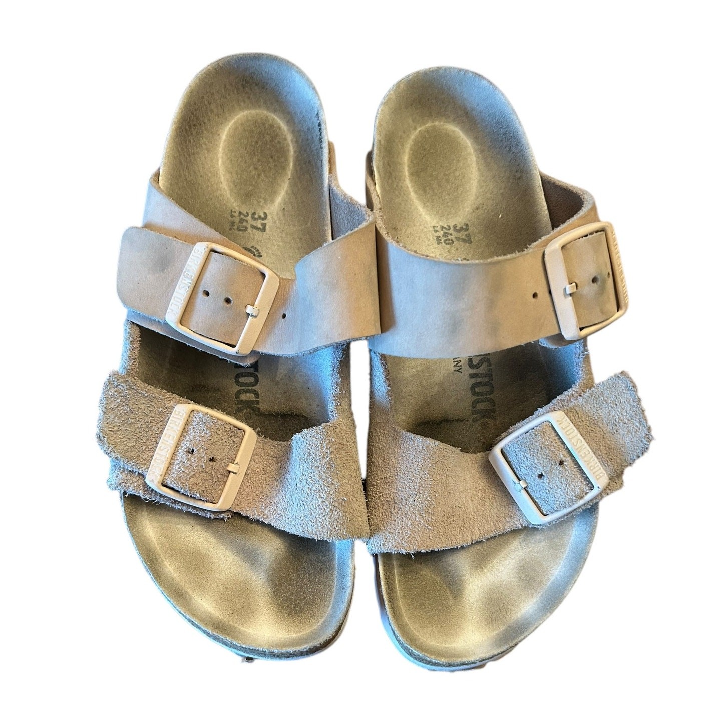 BIRKENSTOCK Women’s Arizona Sandals EU 37 US 6 6.5 Pink Light Rose Suede Nubuck