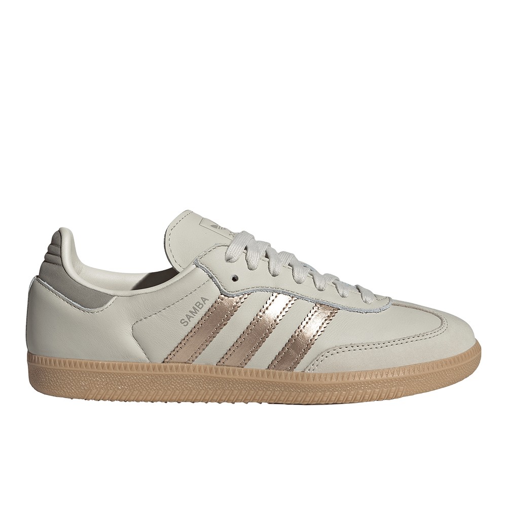 adidas Samba Og Lace Up Womens Grey Sneakers Casual Shoes JR7341