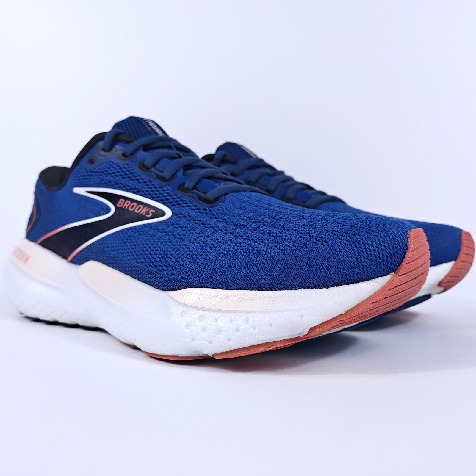 Brooks Glycerin 21 Womens 9.5 Wide Neutral Max Cushion Road Running Shoes Blue