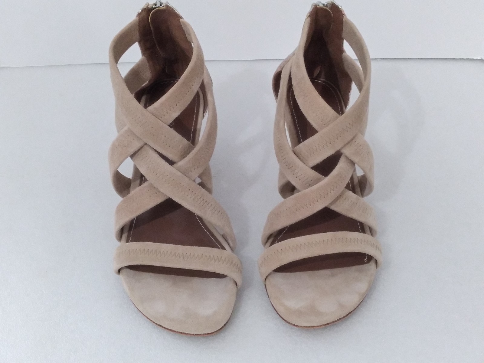 DONALD J PLINER Women’s Vida Covered Zipper Heel Strappy Sandal Size 8M EUC