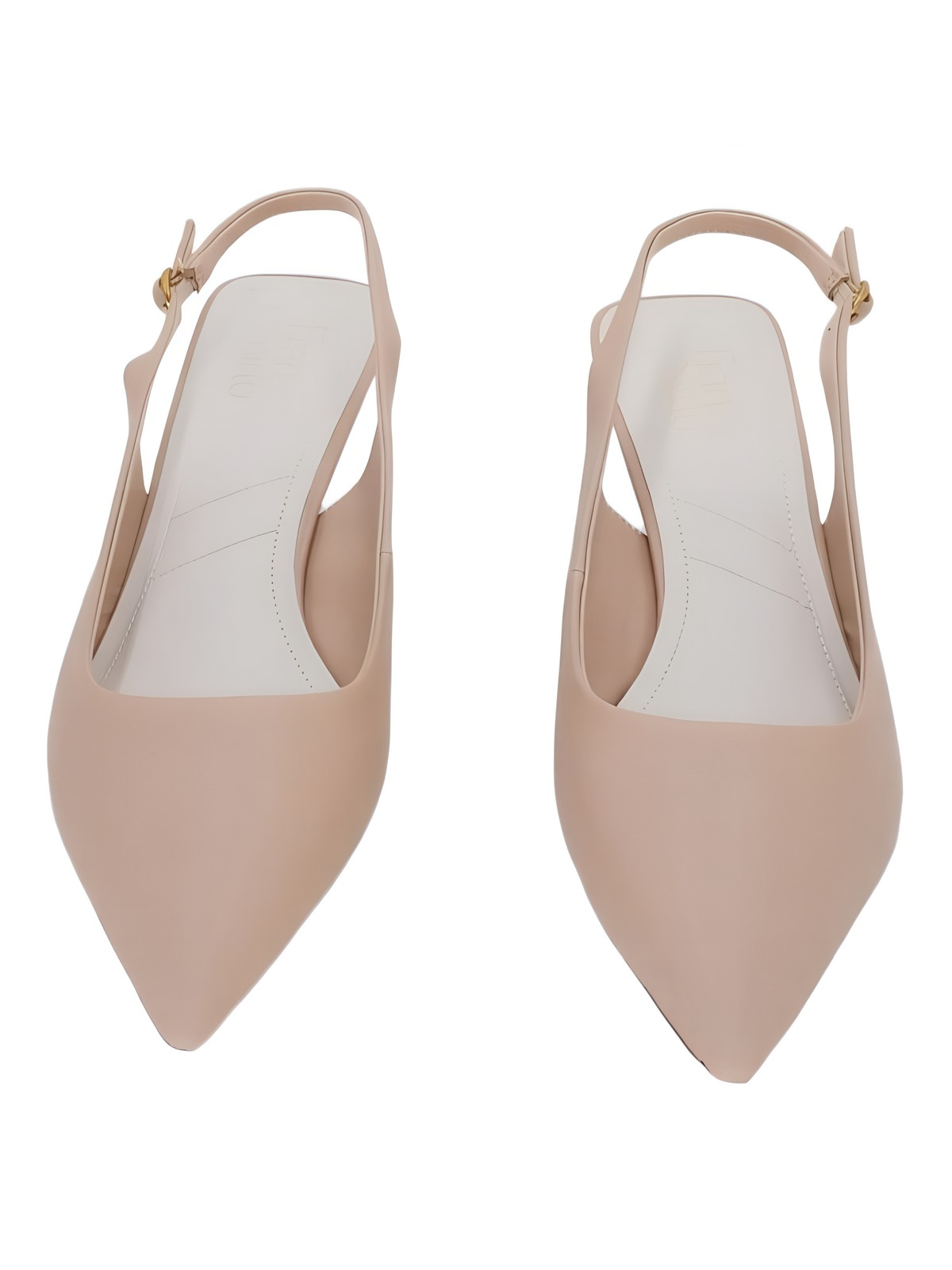 Franco Sarto Jaden Pointed Toe Slingback Kitten Heel Nude Beige US 11M EU 42
