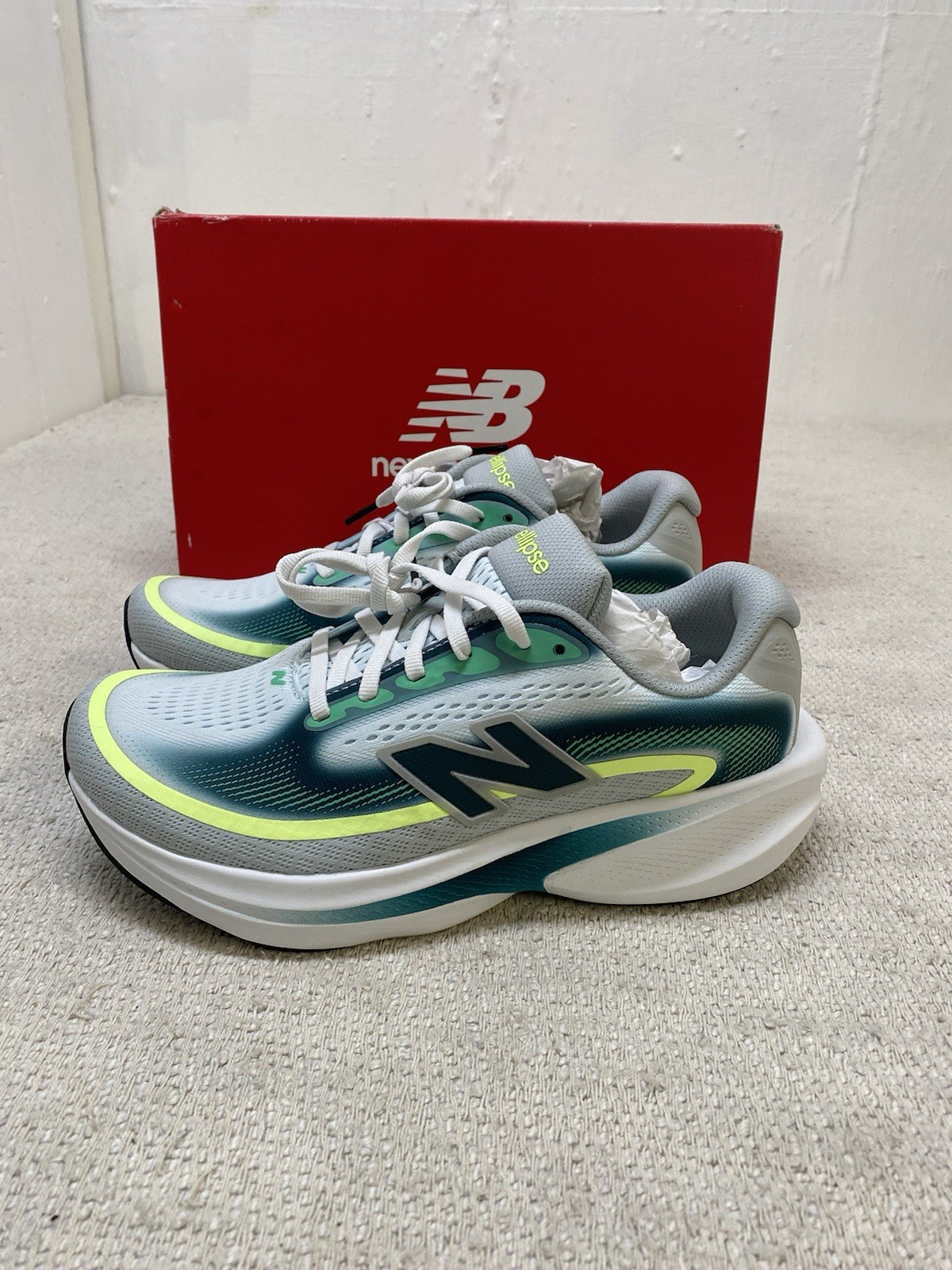 New Balance Fresh Foam X Ellipse V1 Women’s Size 7.5 Wide Deep End/Medusa Green