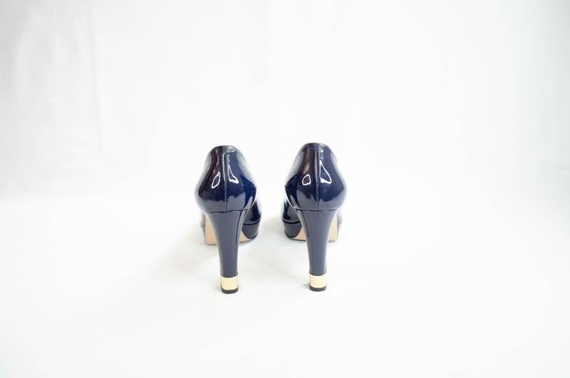 women baldinini heels navy leather 36
