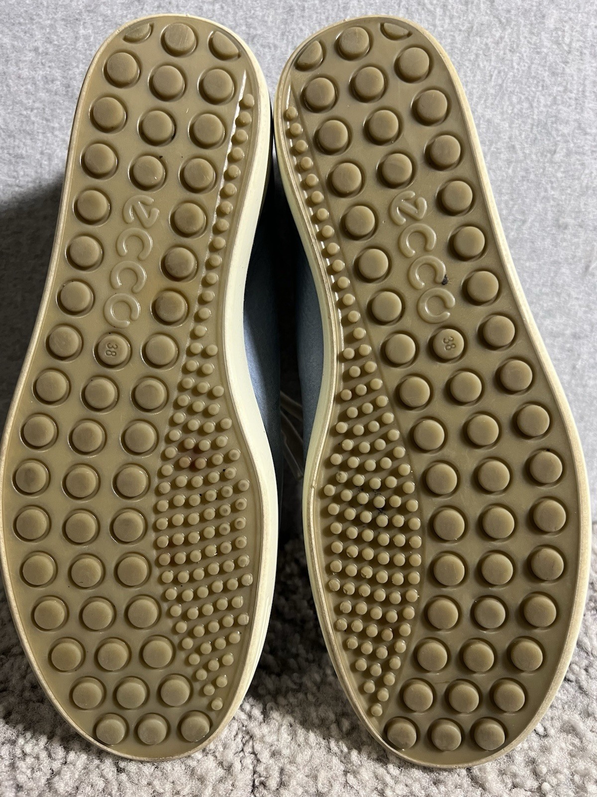 Ecco Shoes Women Size 7 Blue Made in Indonesia EU 38 Laces