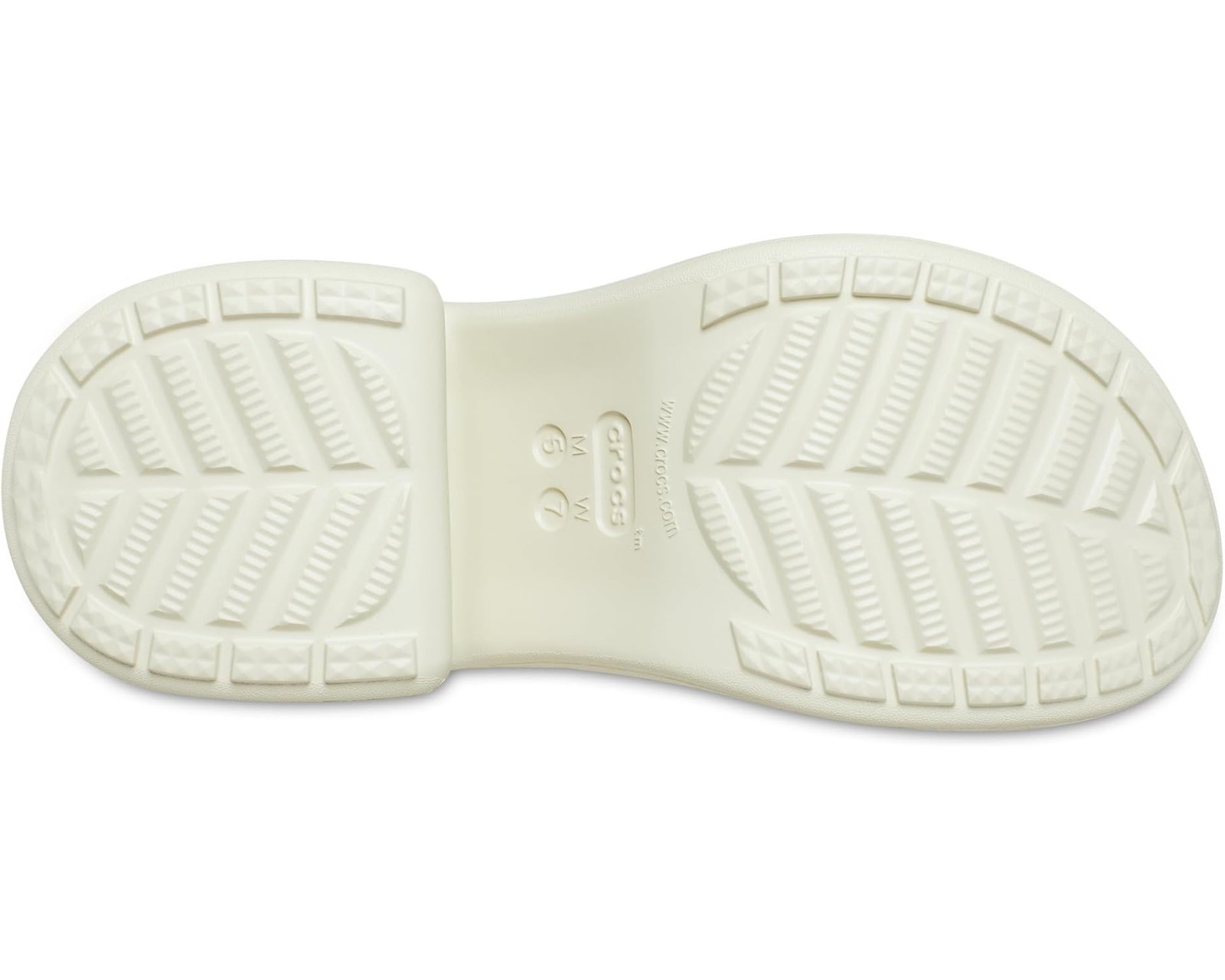 Crocs Siren Clog Platform Block High Heels Bone White Slip On Womens Size 9
