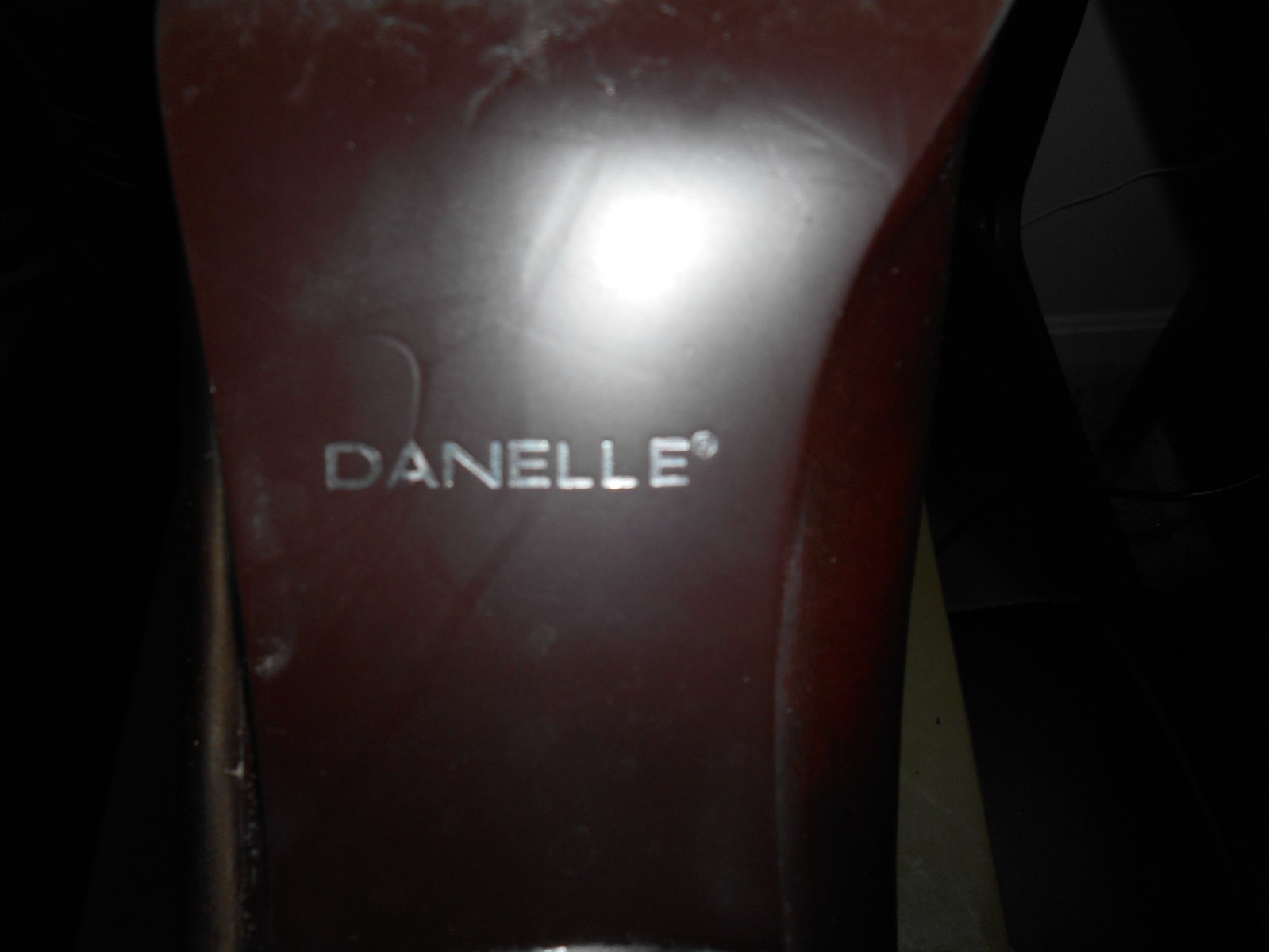 DANELLE BROWN BOOTS BACK ZIPPER CLOSSURE LONG FRONT SQUARE TOE SZ 8M