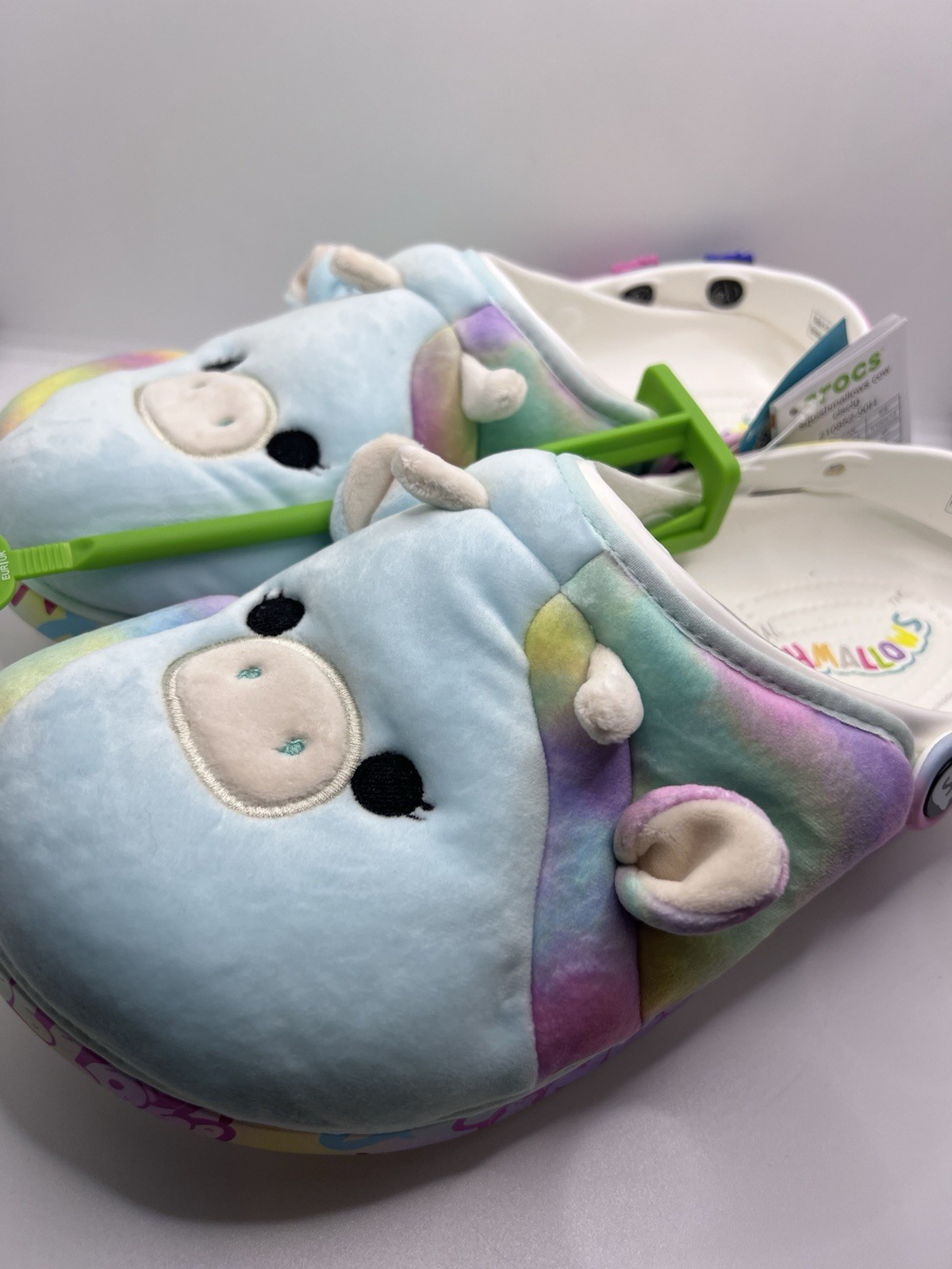 New Unisex Clogs Crocs Squishmallows Light Blue Classic Clogs M10/W12 w/ Jibbitz