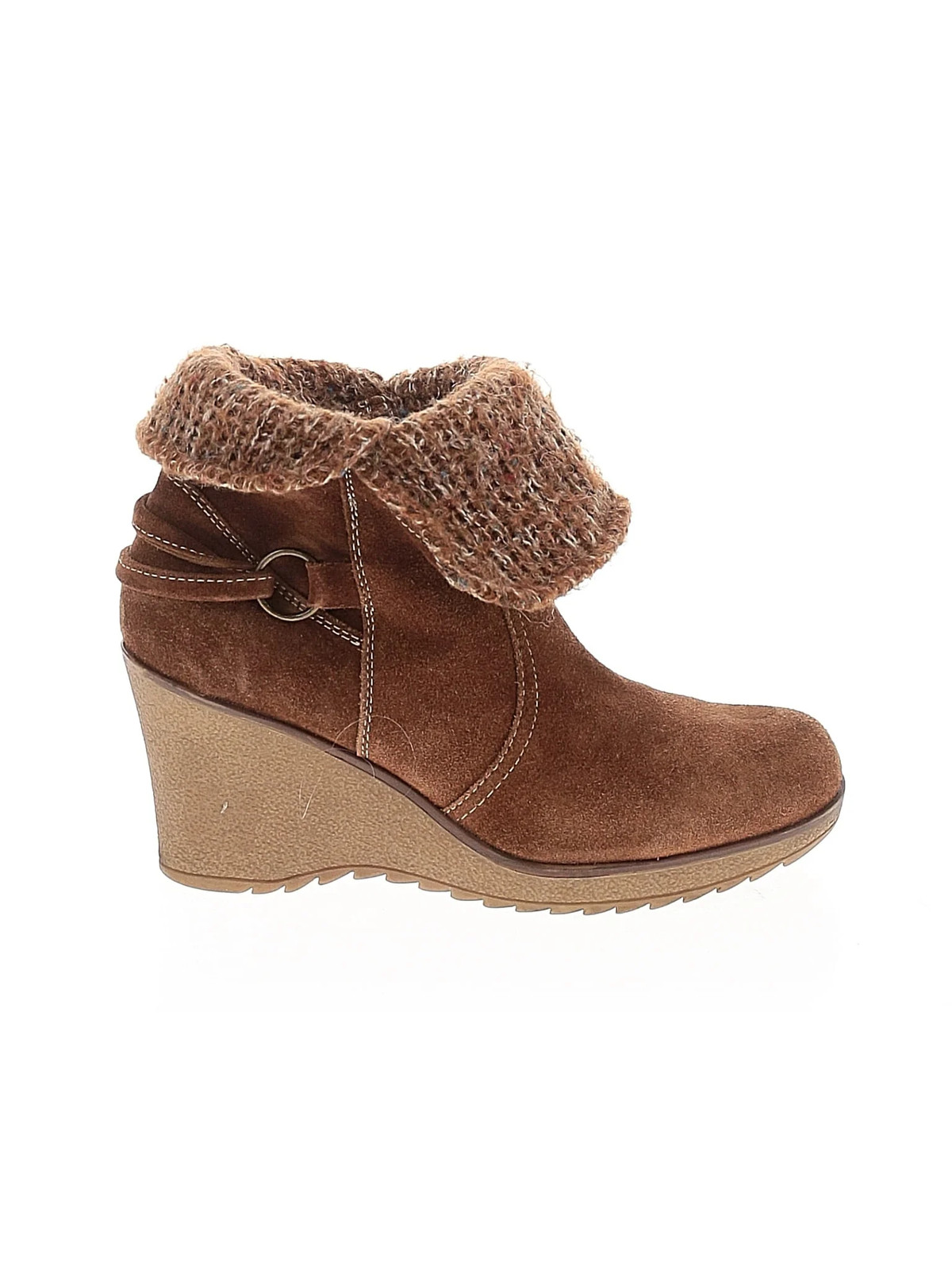 M. Patrick Women Brown Wedges US 9