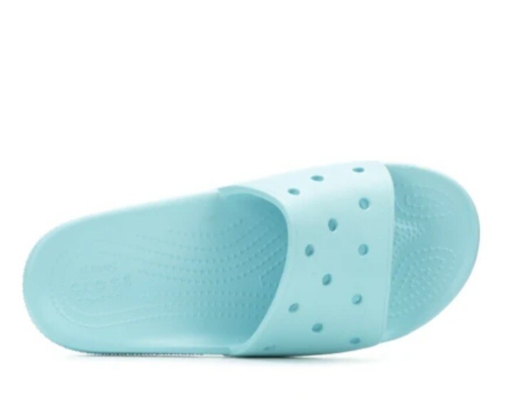 Crocs Men’s Women’s Classic Slides Ice Blue Size M10/W12 Standard Fit