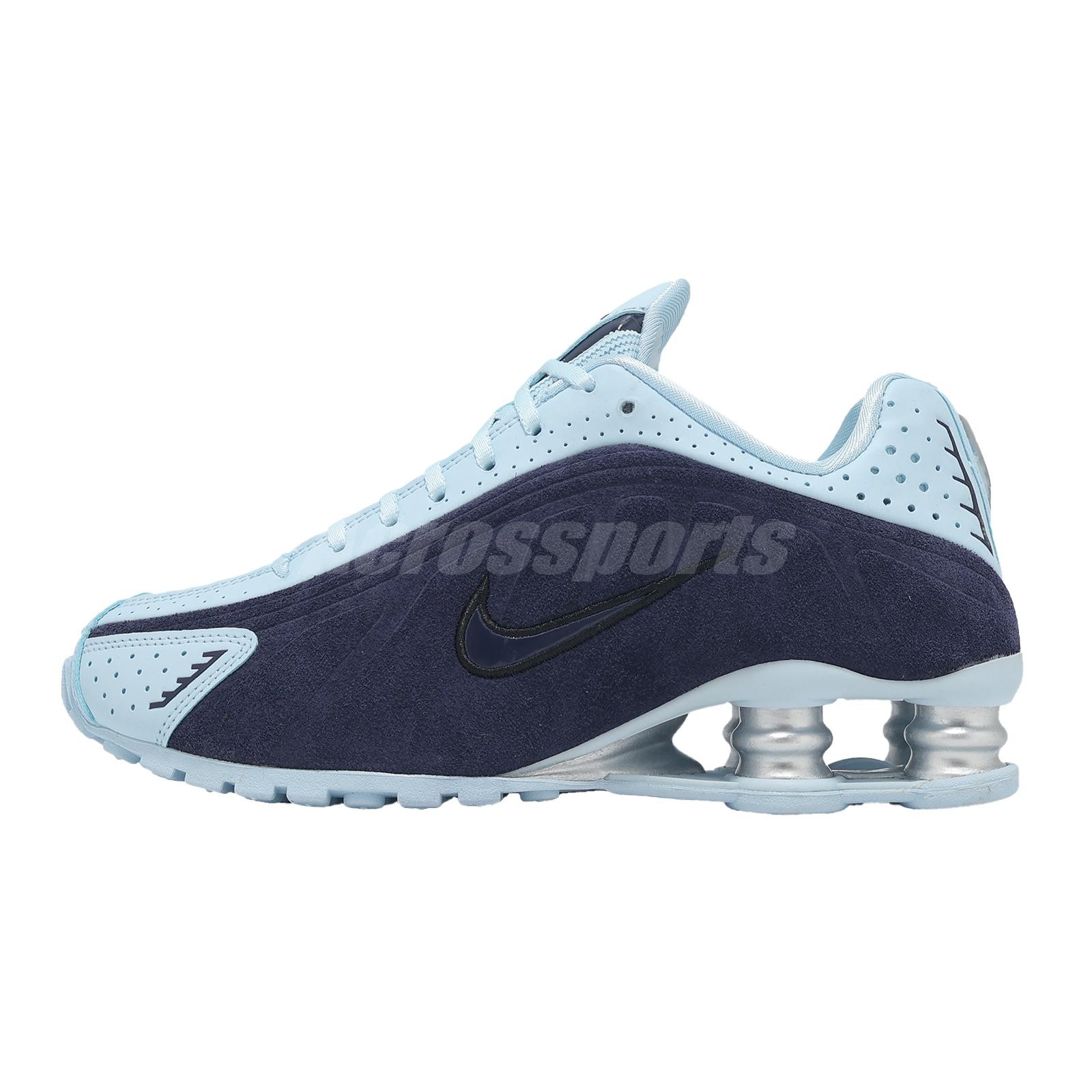 Nike Wmns Shox R4 Imperial Purple Celestine Blue Women Casual Shoes HQ7739-500