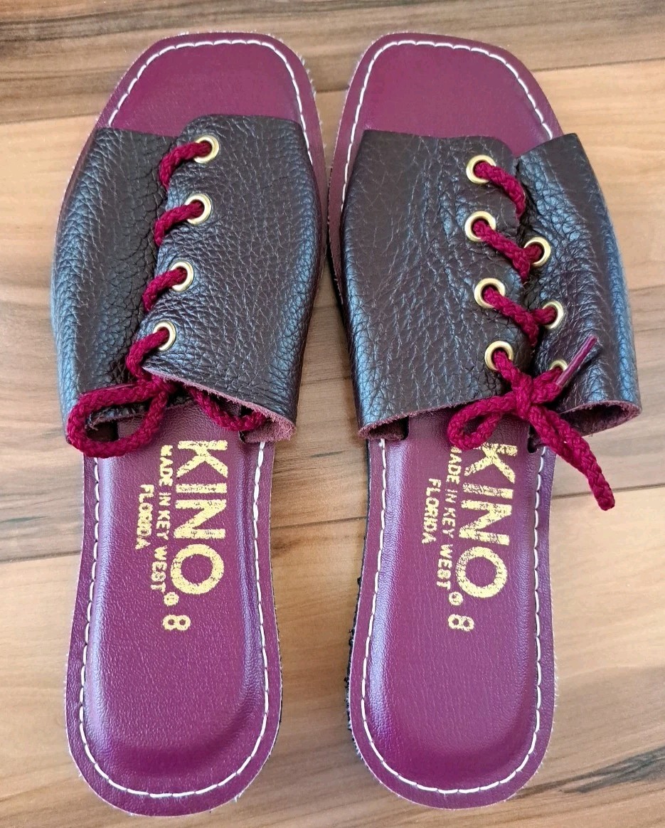 New Kino Women’s Size 8 Sandals Made In Keywest FL. USA