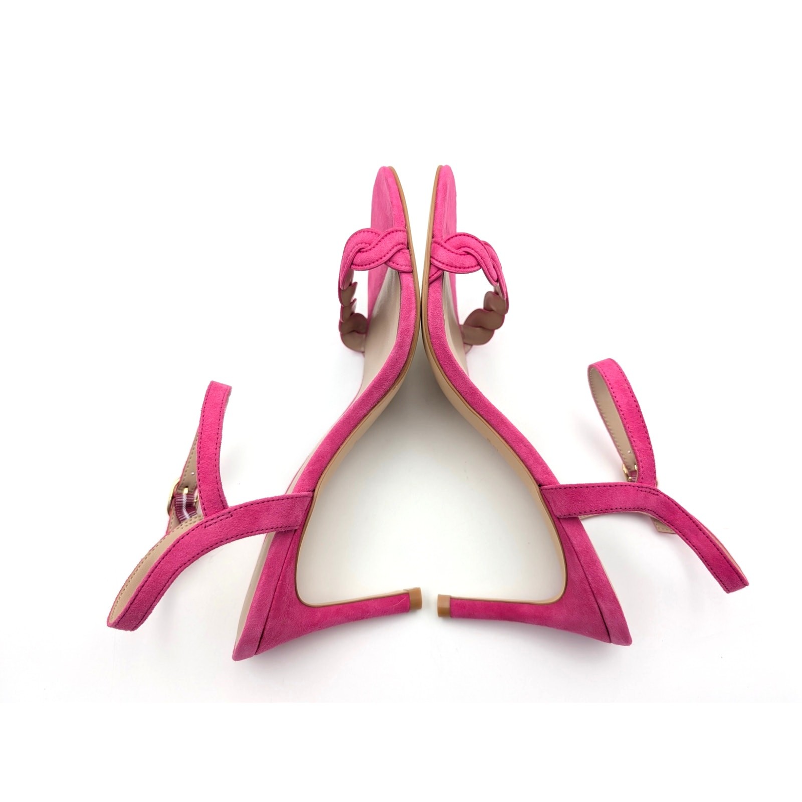 Stuart Weitzman Dancer Twistie 100 Suede Sandal Women’s Pink Size US8 EU38.5