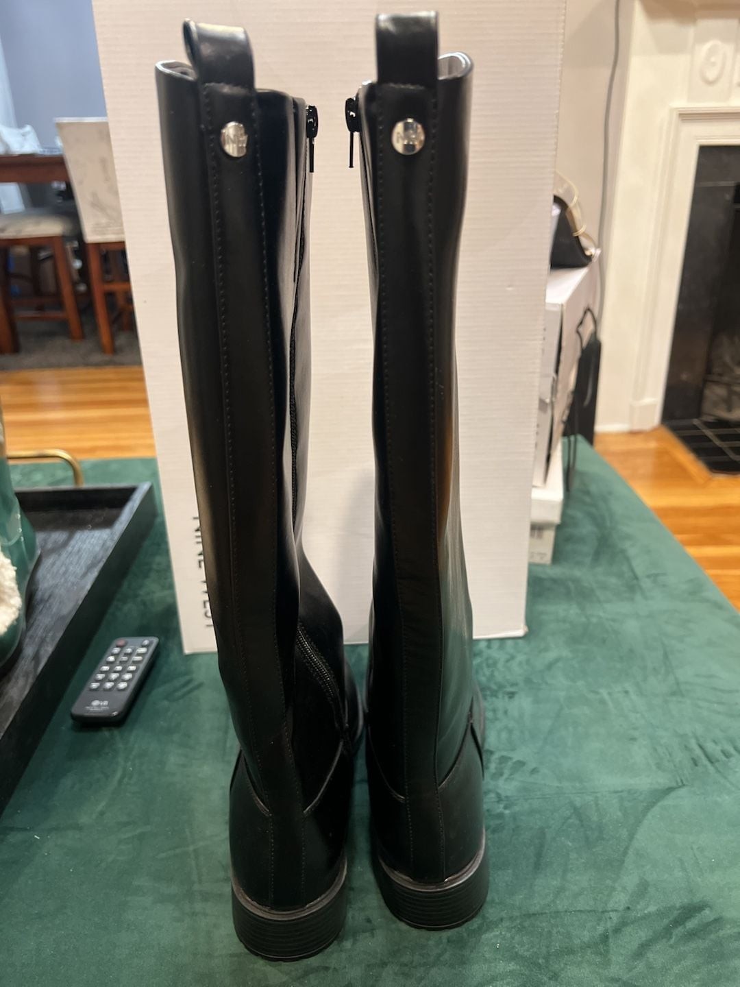 Nine West Barile Knee-High Riding Boots in Black