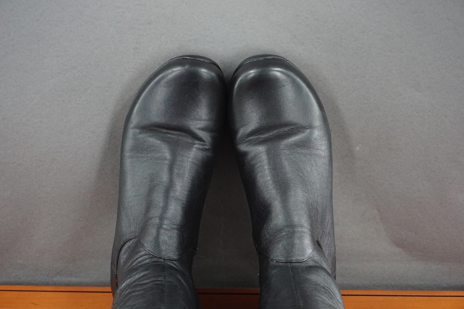 Dansko Odette Tall Riding Boots Womens Size 9 Black Leather Knee High Wedge Zip
