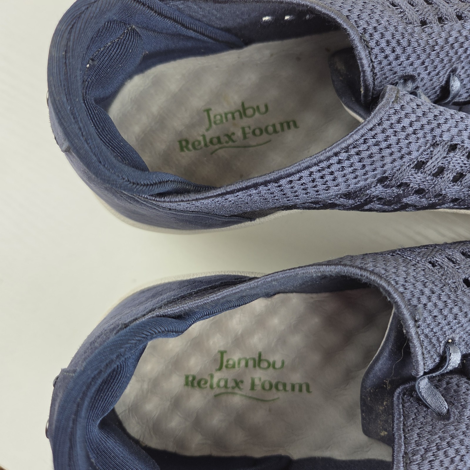 Jambu Lilac Navy Blue/White Relax Foam Mesh Slip On Sneakers Women’s Size 8 M