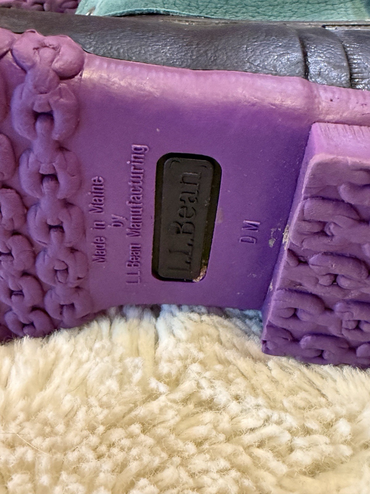 Rare LL Bean Women’s 8M Duck Boots Limited Edition Teal Purple Excellent Cond.