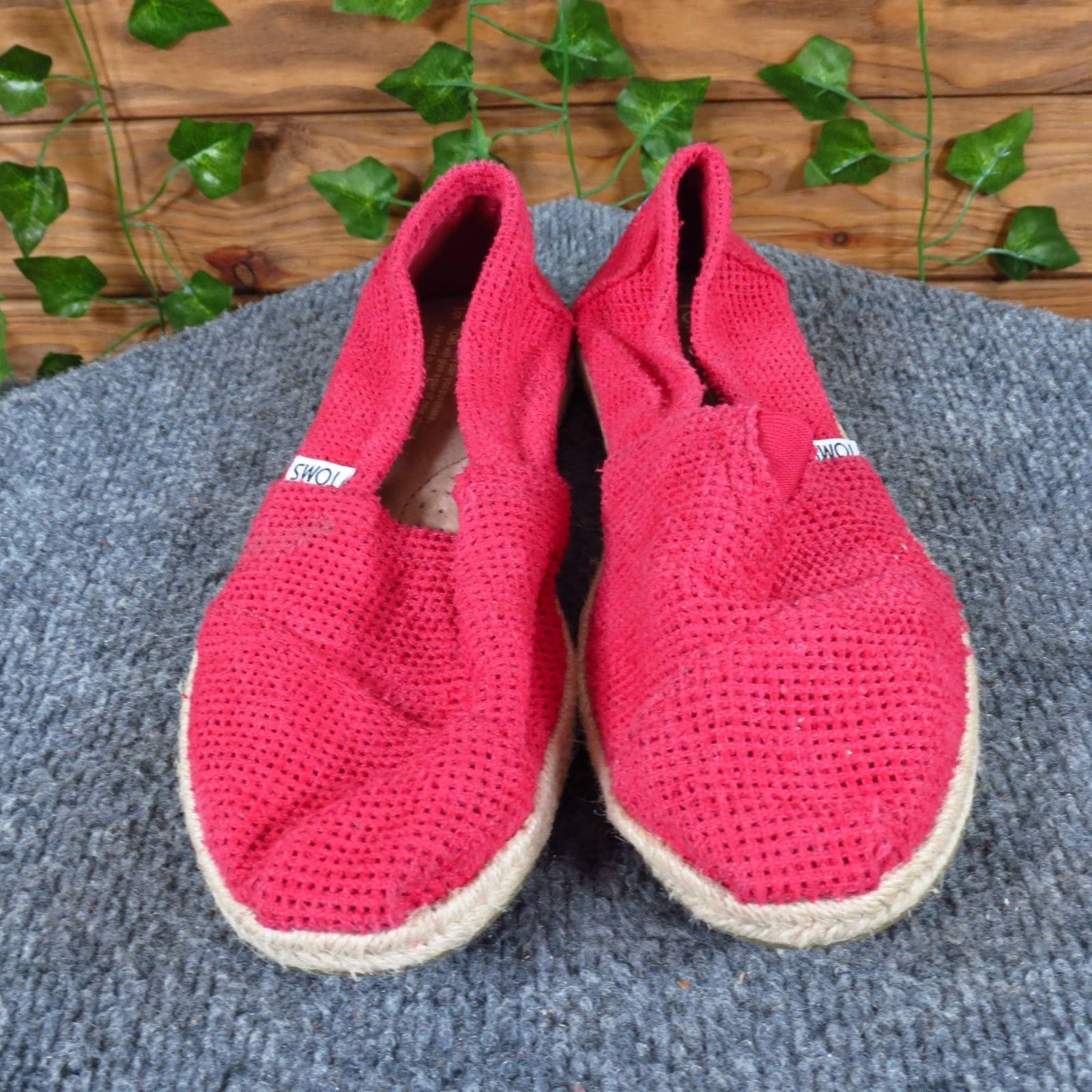 TOMS Freetown Classic Women Casual Slip On Shoe Size 7.5 Daily Wear Pink Leather
