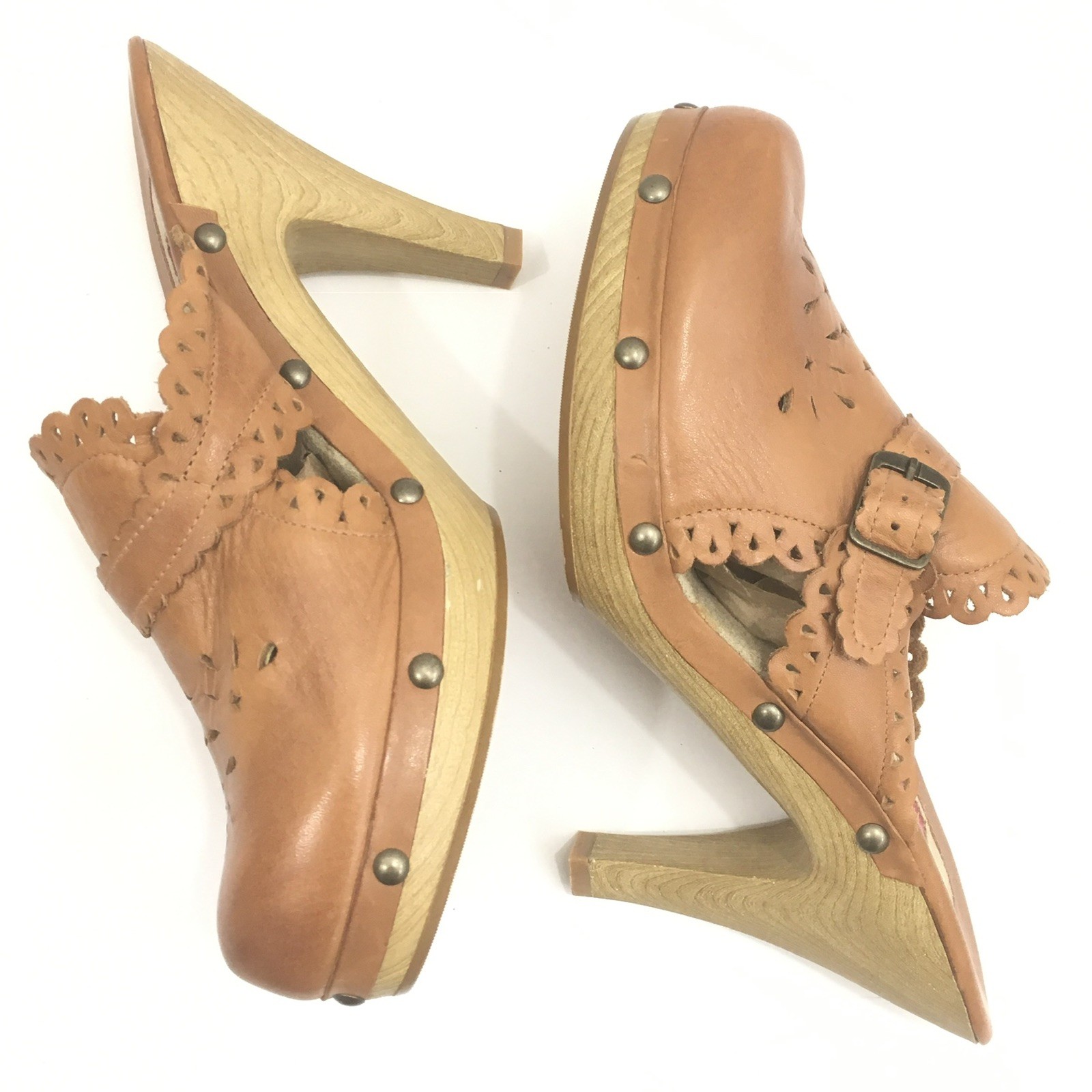 Isaac Mizrahi for Target Blondie Women’s Size 8 Tan Mules Heels