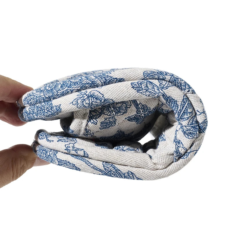 Women Home Slippers Soft Cotton Floral Floor Shoes Antislip Bedroom Slippers Lig