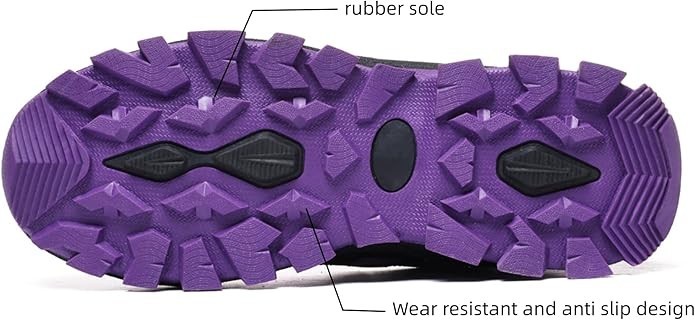 Waterproof Hiking Shoes for Women Lightweight Non-Slip Trails Walking Shoes