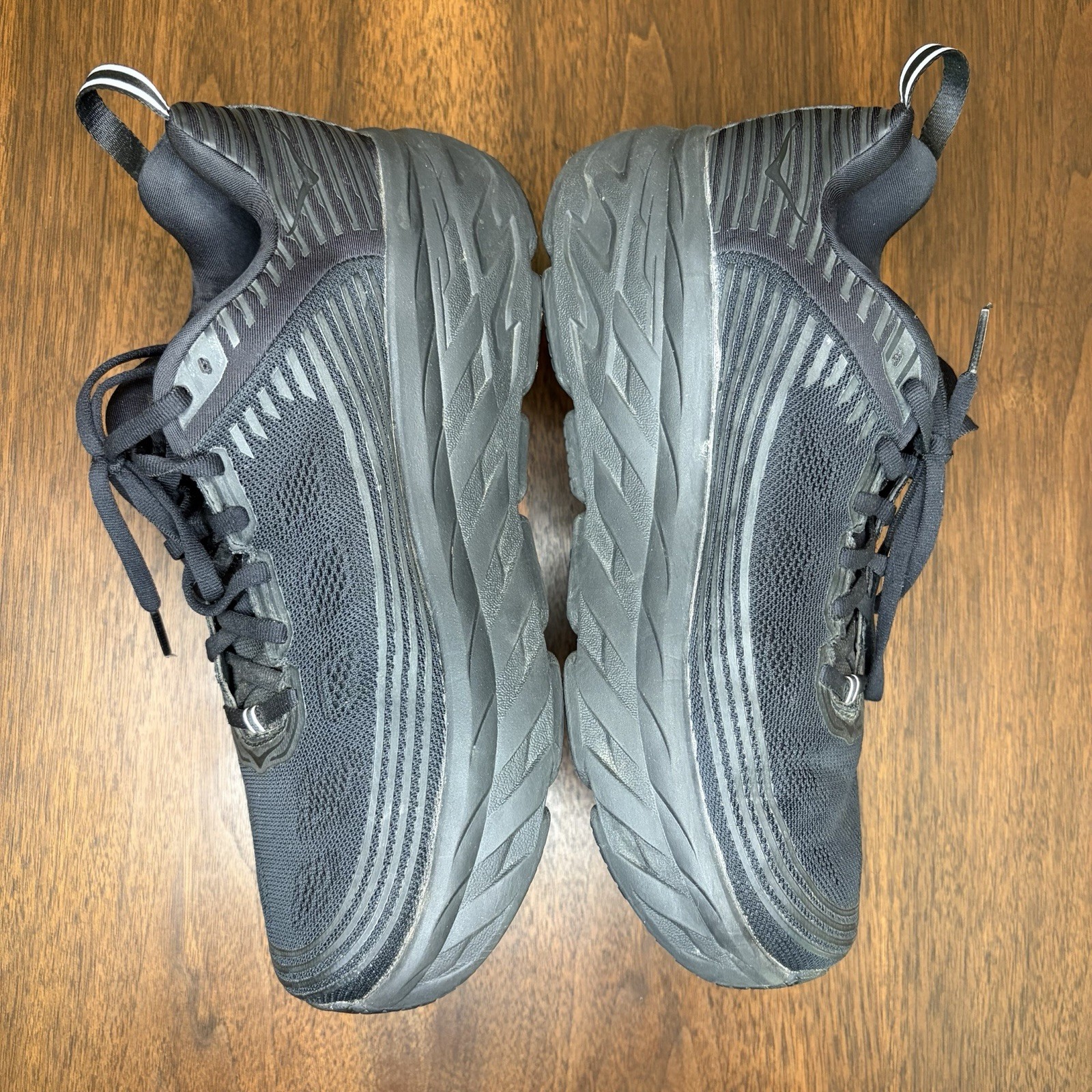 Hoka One One Bondi 6 Women’s Sz 9 Triple Black Running Shoes 1019270 BBLC