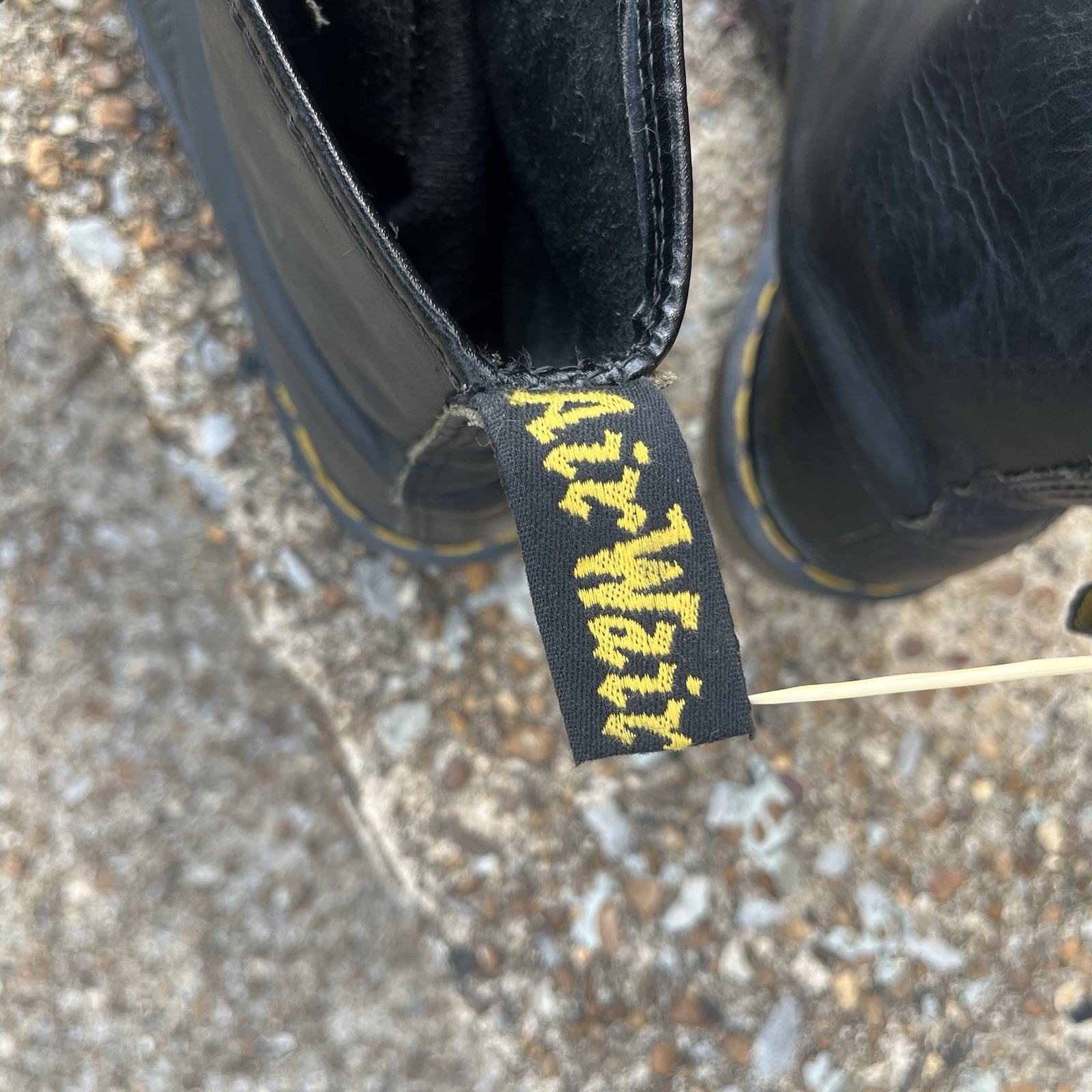 Vintage Dr. Martens 1460 Made England 80s Black Leather 8-Eye Boots UK 6 AirWair