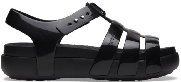 Crocs Splash Glossy Fisherman Women Sandal BRAND NEW Black szs 6, 8 & 10 209267