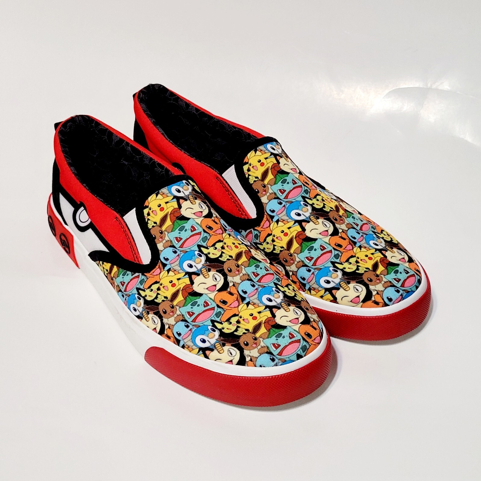 Pokemon Creatures Ground Up Slip On Canvas Loafer Sneaker Shoes Wms 8US 38.5EU