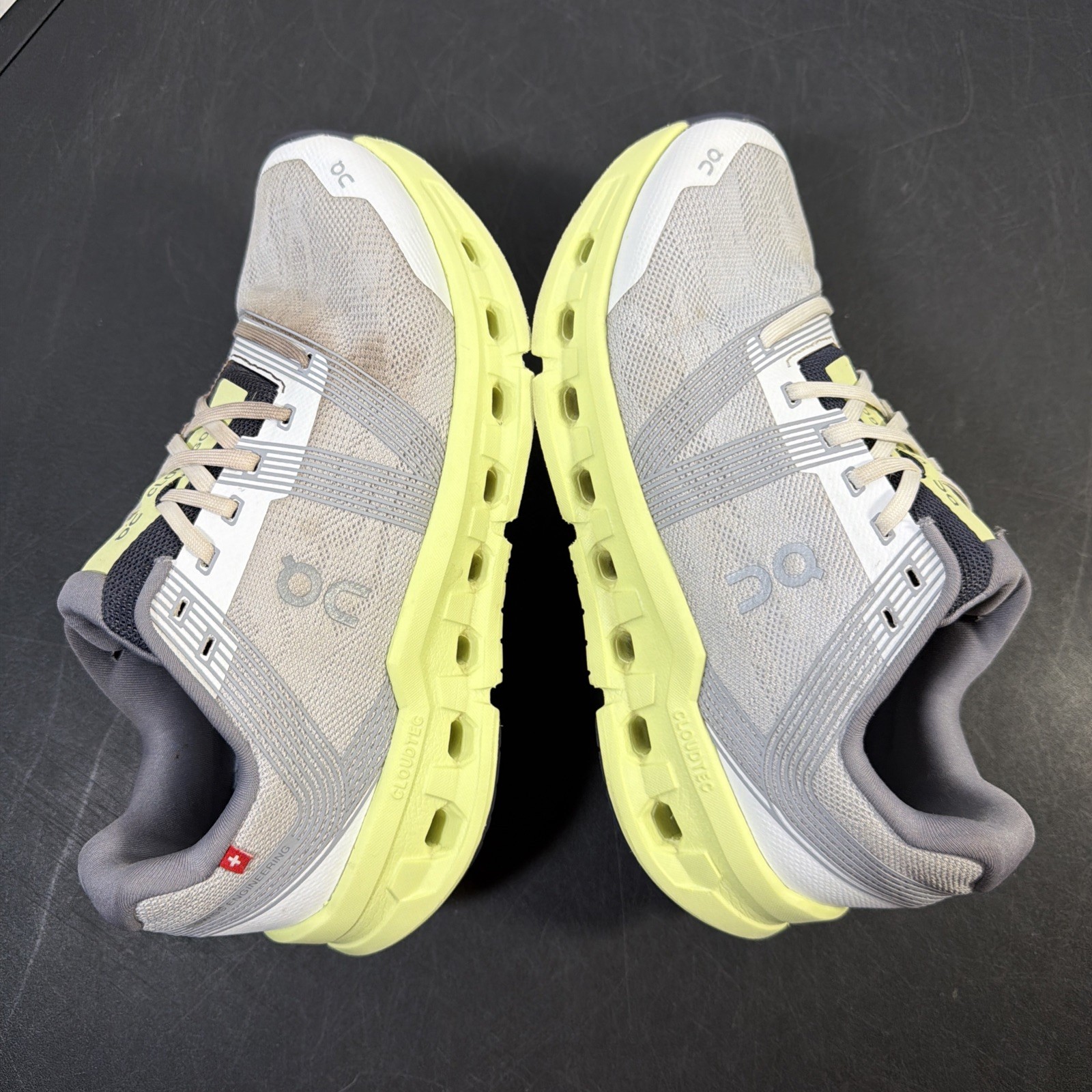 On Cloud CloudGo «Frost Hay» Women’s Size 7.5 Wide D Grey Running Shoes 65.98229