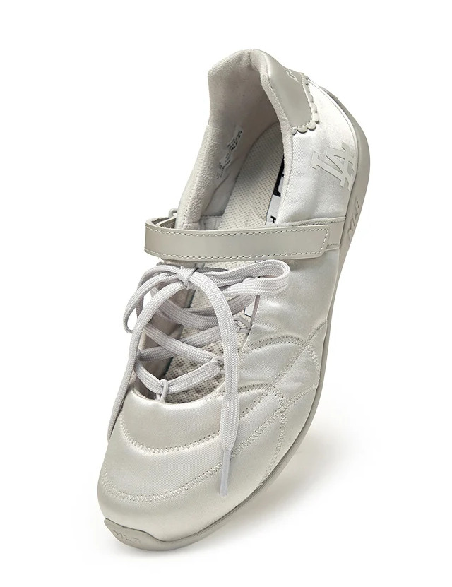 MLB Korea Slick Mary Jane Satin LA Dodgers Women Lifestyle Casual Fashion Shoes