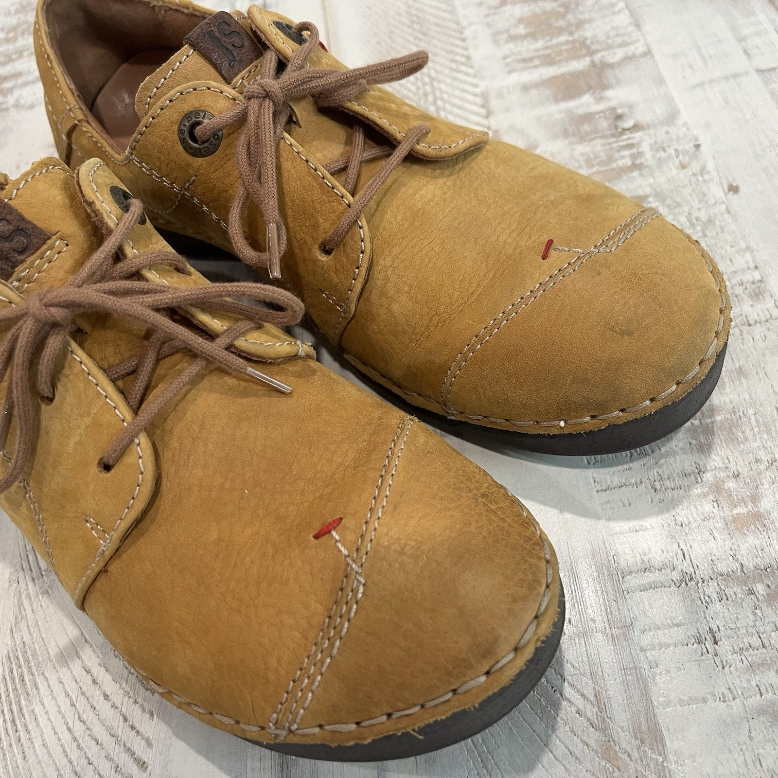 Josef Seibel Fergey 20 Leather Camel Shoes Women’s Walking EU 37 US 6 – 6.5 ~EUC