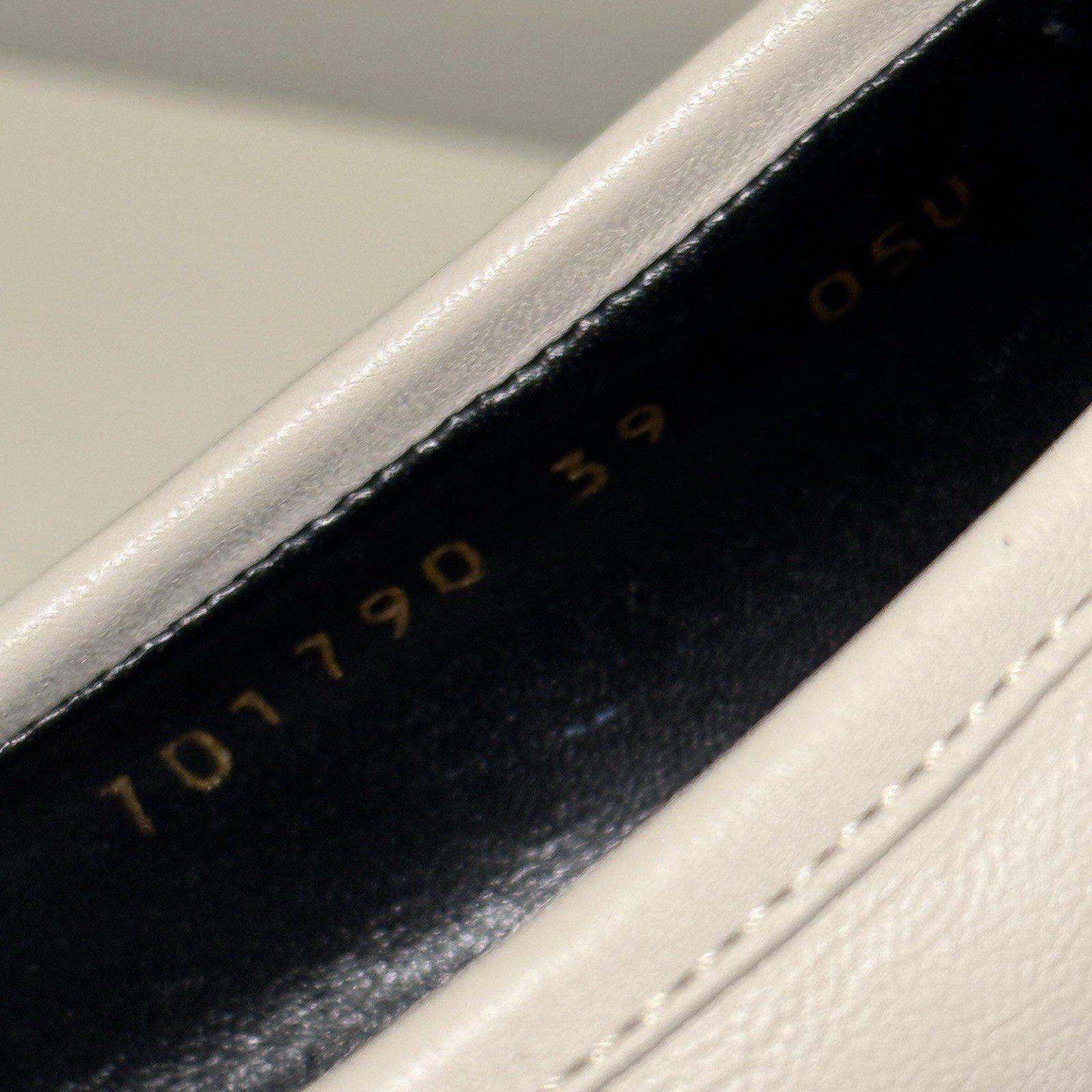 Gucci Marmont GG Platform Loafers Women’s EUR 39 Matelasse Leather Stiched Blue