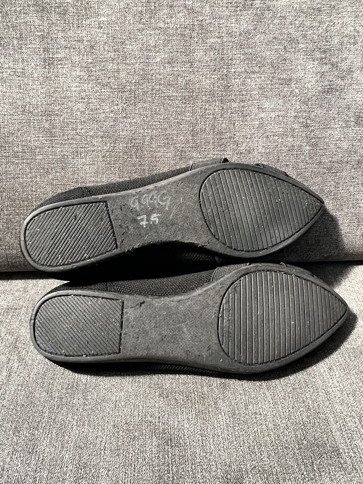 Steven New York Bandour Flats Womens Size 7.5 US Black Knit Slip On Comfort