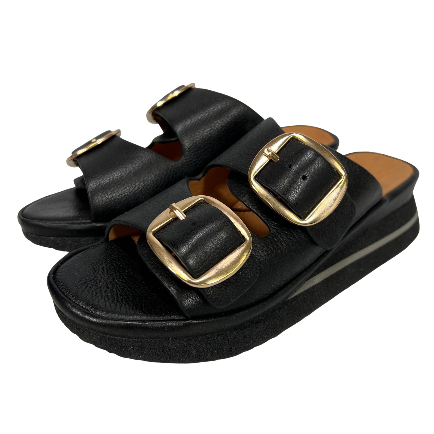 Yes Shoes Women’s Aspen 2 Comfort Wedge Leather Sandals Size EU 37