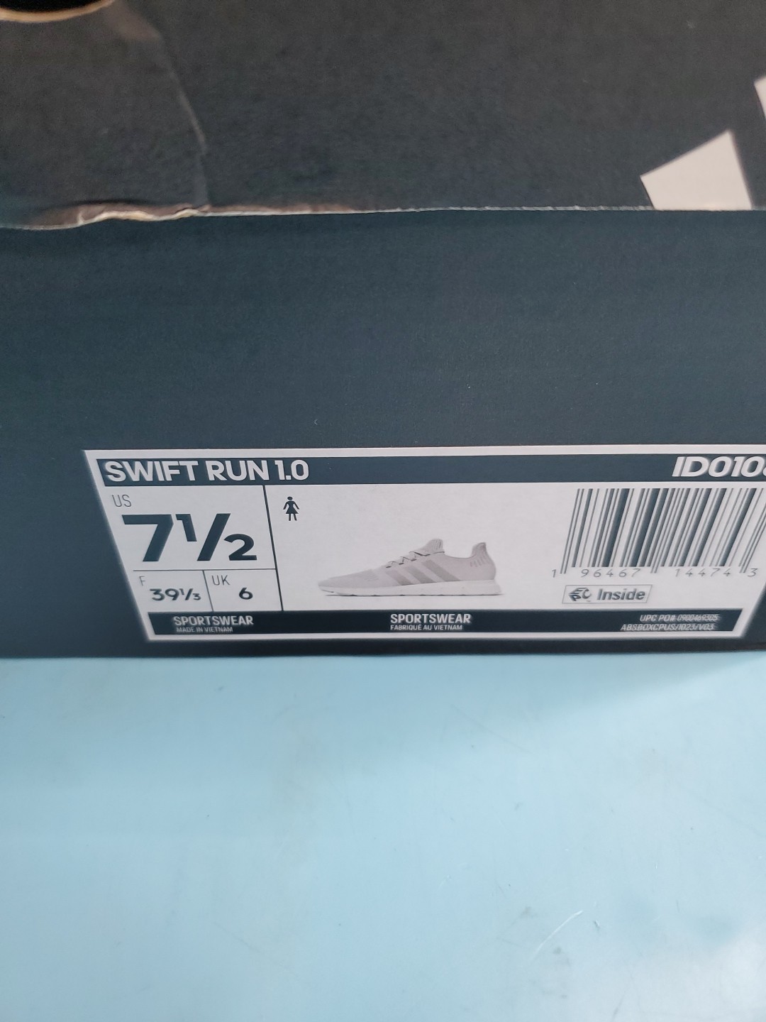 Adidas Swift Run 1.0 Cloud White W – Women’s Size 7.5